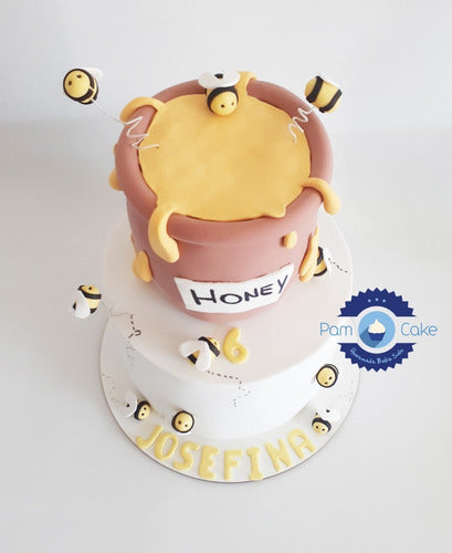 Pamcake Torta Artesanal Cumpleaños Abeja Miel Bee Abejas 3