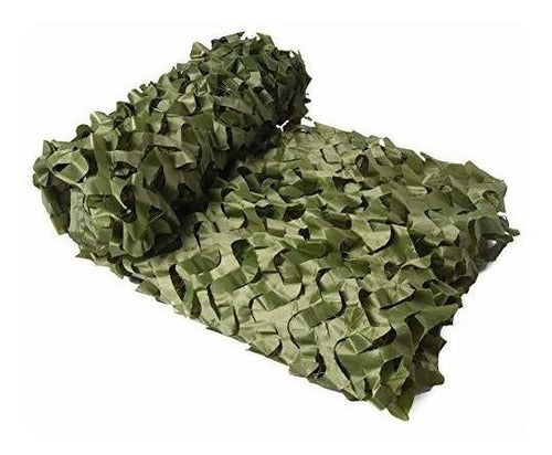 Red De Camuflaje Para Camping Caza Decoracion 2x8m - Verde 1