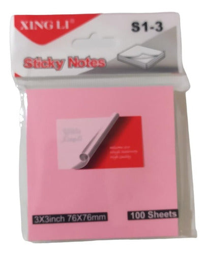 Kingli Self-Adhesive Note Pads 76x76mm - 4 Colors - 100 Sheets 1