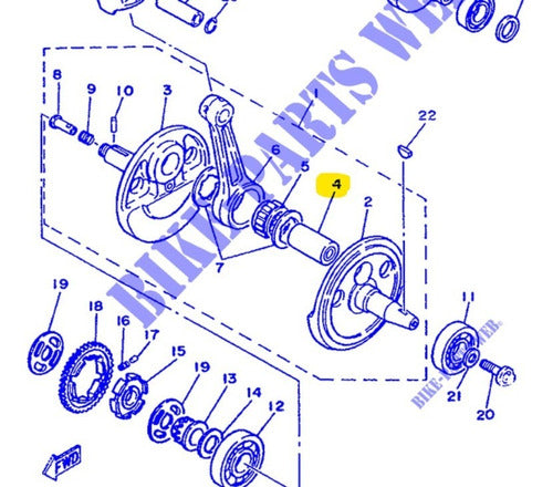 Original Yamaha Xt 350 98 Connecting Rod 0