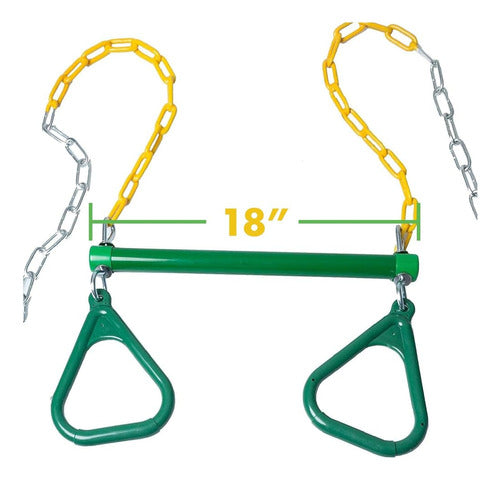 Trapecio Colgante Bar Rings Playground Accessories For Kids 1