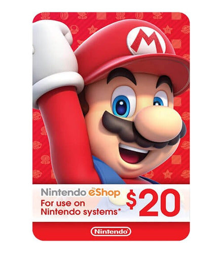 Nintendo Digital EShop Card 20 USD - Instant Delivery 0