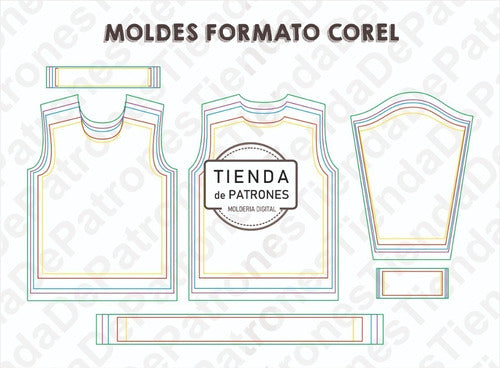 Tienda de Patrones Basic Sweatshirt Mold Digital Template for Kids Sizes 6 to 14 1