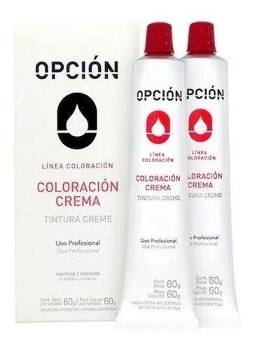 Opción Color Cream Hair Dye Pack of 2 - 60g Each 0