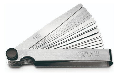 Ruhlmann 0.05 to 1mm Metric Feeler Gauge Set 17 Blades 0