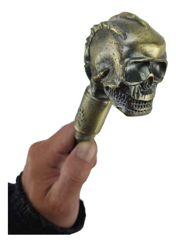 Bengala Espada Caveira Bronze Punhal Faca Camuflada Skull 1