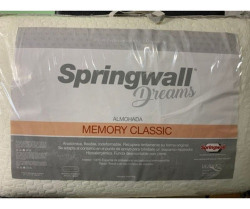 Springwall Intelligent Memory Foam Pillow Pack X 2 2