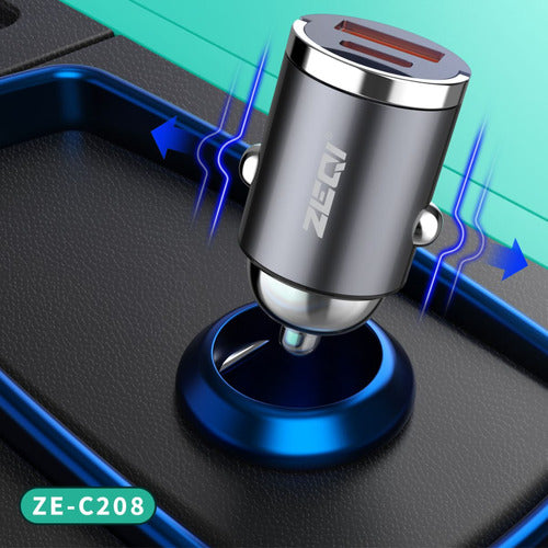 Zeqi Cargador Para Auto 100w + Pd Usb-c     Model: Ze-c208 1