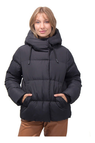 Elástica Women's Puffer Jacket with Hood - Well Insulated 0