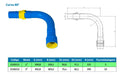 Curva Irrigação 90 Er 2'' M/f Azul 2