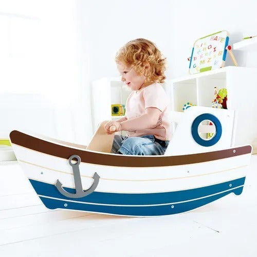 Juego Barco Mecedor Niños/bebes De Madera Hp0145 Impobarato 3