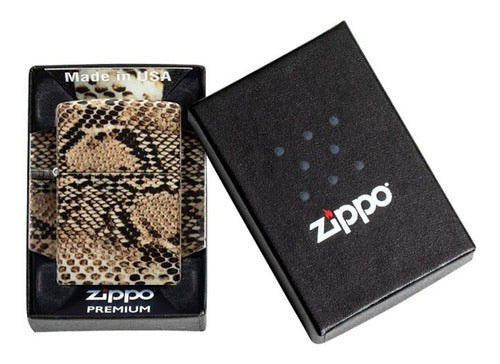 Zippo Encendedor Modelo 48256 Snake Skin Print Garantia 1