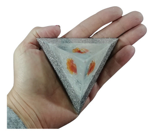 Orgonite Tetrahedral Pyramid with Citrine Crystal 1