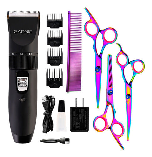 Gadnic Pet Grooming Set Hair Clipper Scissors Combs 0