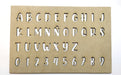 Letrografo Fibrofacil Stencil Letras Números Mdf 1