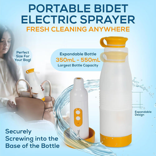 Bidet Buddy Bidet Portátil Purejet: Alta Presión, 550ml, Recargable 2