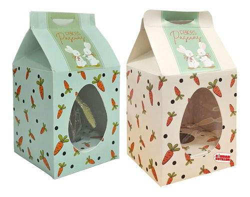 IMP Easter Egg Milk Box 13x9cm Bunny Interior 0