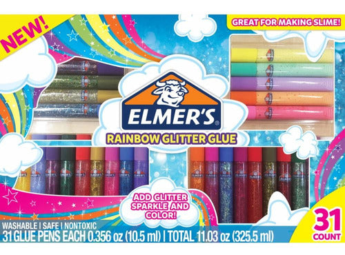 Elmer's Colorful Slime Kit with Glitter and Activator 1