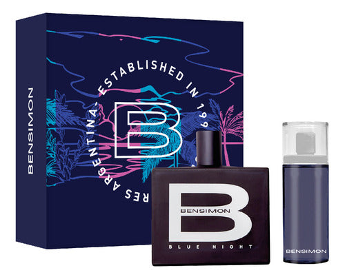 Bensimon Blue Night Perfume Set for Men - EDP 100ml + Cool Spray 75ml 0