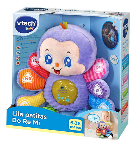 Lila Patitas Do Re Mi Interactive Plush Toy by VTech for Babies 6