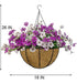 Lesrant Hanging Basket with Artificial Flowers 1