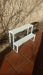 Two-Step White Plant Stand with Matching Wood 2