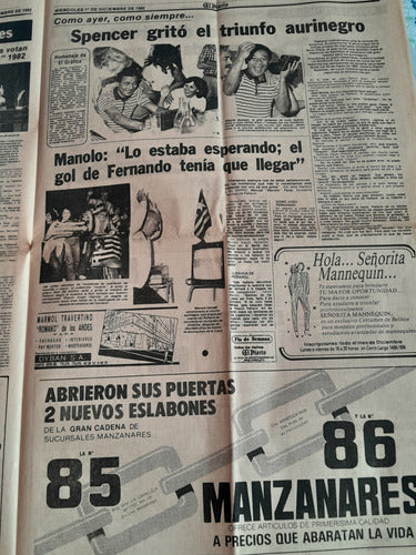 Peñarol Campeón De América 1982 El Diario 2