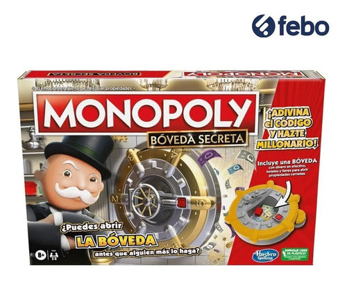 Monopoly Bóveda Secreta Hasbro Juego Original Familia Febo 1