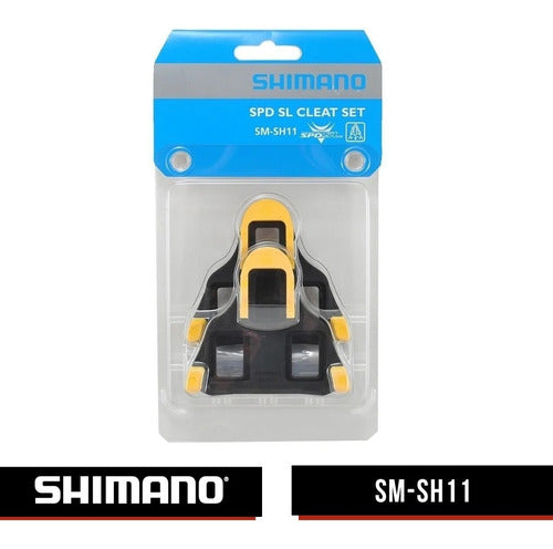 Tacos Taquinhos Pedal Shimano Speed Fixo Sm-sh11 Amarelo 1