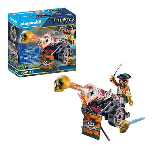 Playmobil Pirate with Cannon Launching Skull Battle #70415 1