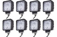 POWER MONKEYS 8 Square LED Beacons 27W for Auto, Moto, 4x4, UTV, Quad 0