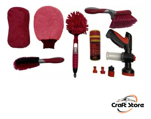 IAEL ACCESORIOS Premium Microfiber Car Cleaning Kit with Water and Foam Gun 0