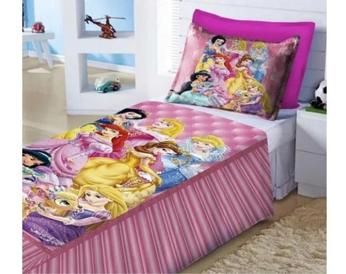 Bamper Disney Princess Bed Cover + Pillowcase 0