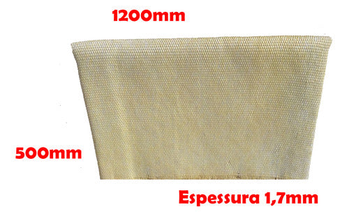 Tecido Fibra De Aramida Kevlar Resistência [500x1200x1,7mm] 1