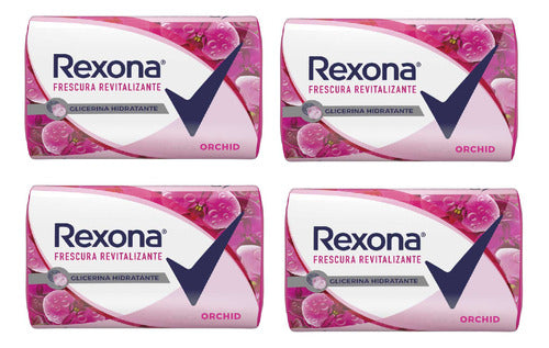 Pack X4 Jabón Tocador Frescura Orchifresh 125g Rexona 0