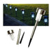 Geko Solar Garden Lantern Stainless Steel LED Stake 2