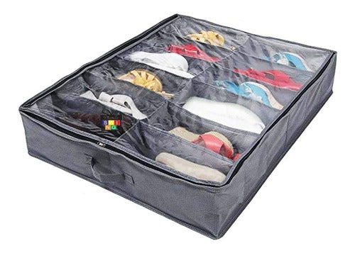 Que Paquete! Under Bed Shoe Organizer 71x56x14cm 5