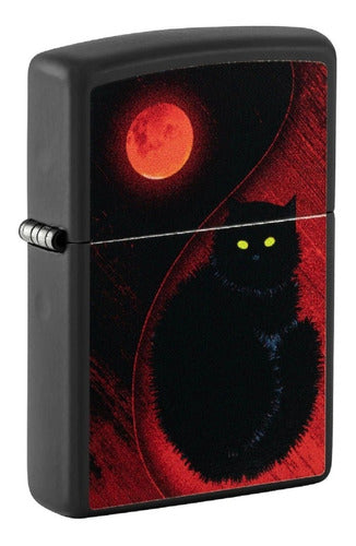 Encendedor Zippo Modelo 48453 Black Cat Design Garantia 0