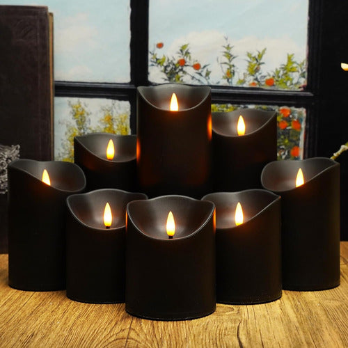 Velas Led Con Temporizador Y Control Remoto, 9 Piezas Variad 5