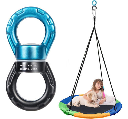 Gymbigger Swing Swivel 30KN - 360° Rotational Safety Accessory for Tree Swings 1