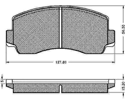 Pastilla De Freno Mitsubishi Sapporo 2000 79/82 Delantera 0