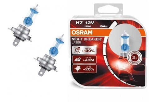 Lamparas H7 Night Breaker Luz Blanca Laser 64210 Osram X Par 1