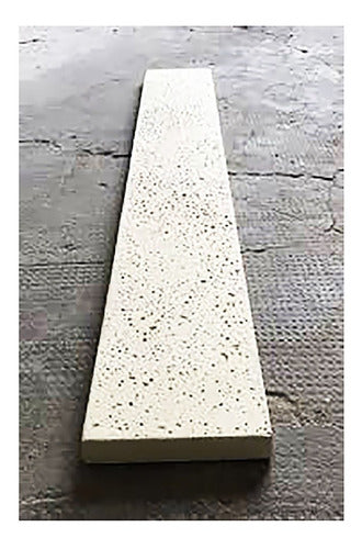 Atermic White Cement Deck for Pool or Solarium Piasstra 100x15 cm * Per Unit 2