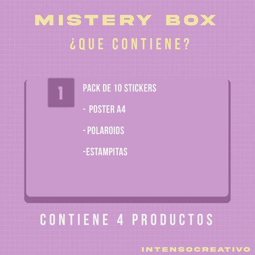 Intensocreativo Mistery Box Argentina El Dibu - Sticker, Poster, and Estampitas 2