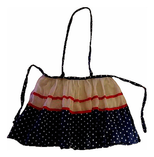 Modista Fina Vintage Lunares Tul Apron 0