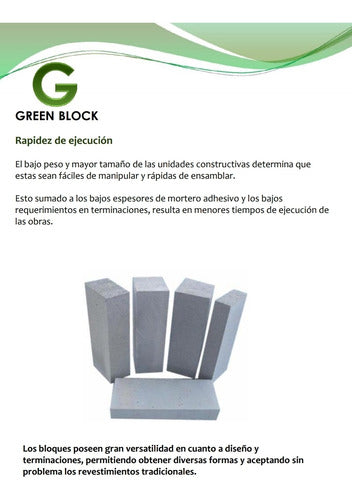 Ladrillo De Hormigon Celular Green Block No Brimax 15x25x50 3