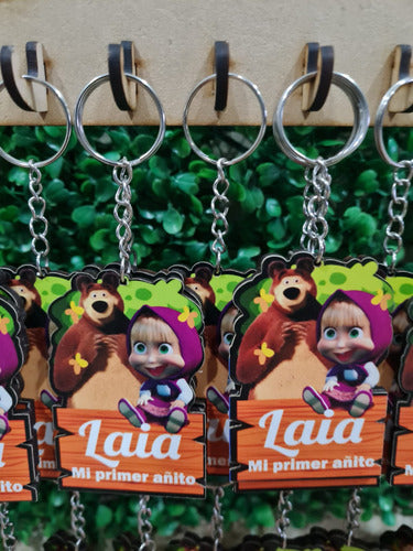 Keychains X20 + Key Holder + 25cm Central Masha and the Bear 6