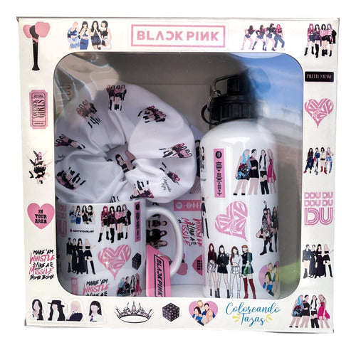Blackpink Kpop Box Ideal Gift Set *Mug+Hoppy+Scrunchie+etc* 1