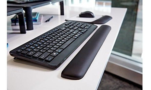 3M 98 Foot Wrist Rest Black Faux Leather 18 Inches Long 5