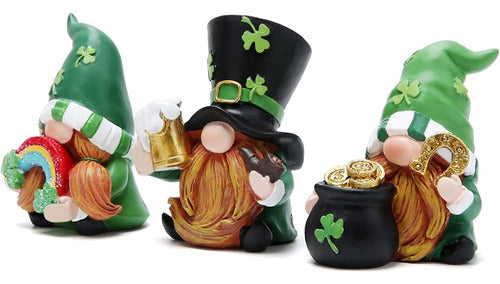 Hodao 3 Pcs Día De San Patricio Decoraciones De Gnomos Elfo 1